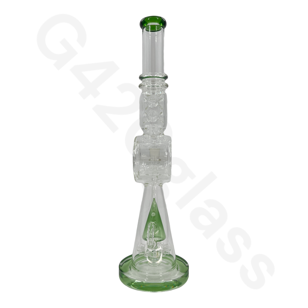 S43   17.3 Inch LOOKAH Conical Megacomplex Glass Bong | Water Pipes