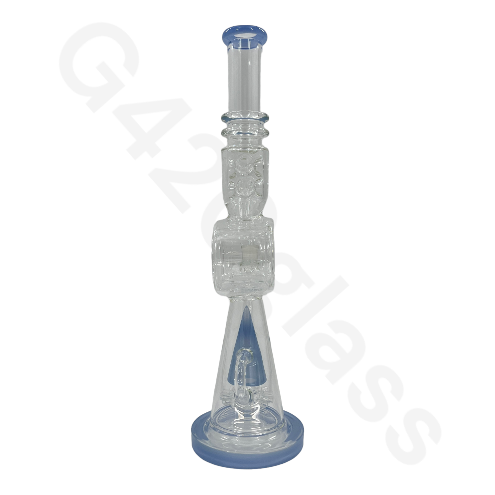 S43   17.3 Inch LOOKAH Conical Megacomplex Glass Bong | Water Pipes