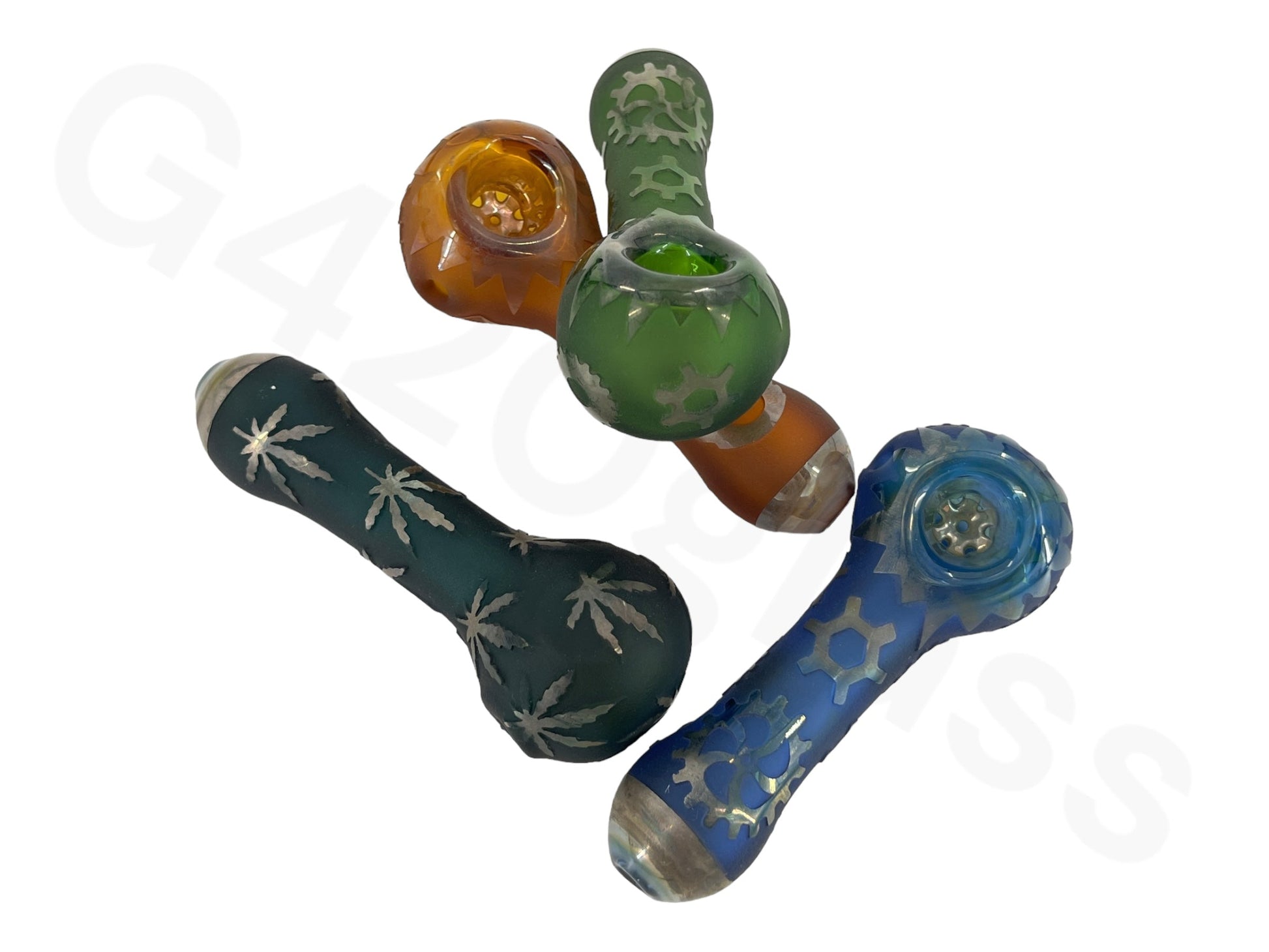 Multiple Color Itched Pipe