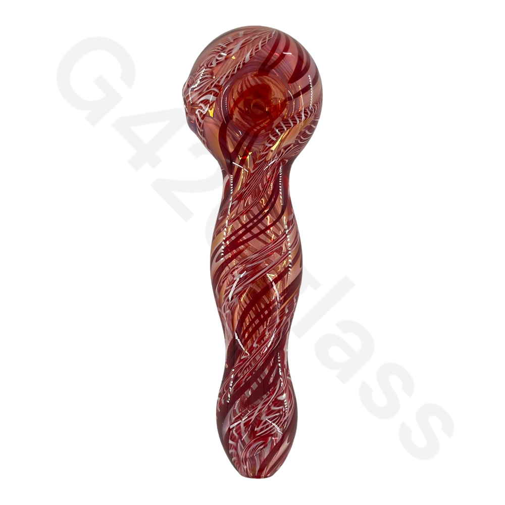 SP058   5 Inch Twisted Hand Pipes | Glass Smoking Pipe