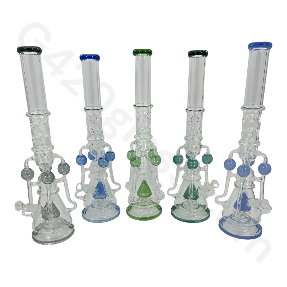 S42   21 Inch The LOOKAH Glass Monster Quad Pipe | Bongs