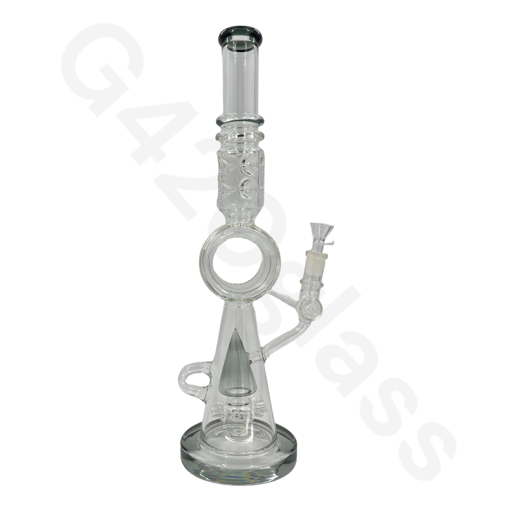 S43   17.3 Inch LOOKAH Conical Megacomplex Glass Bong | Water Pipes