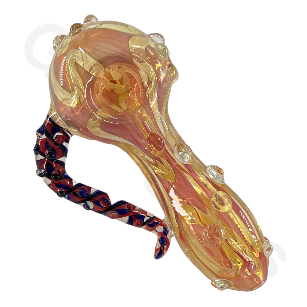 SP049   4 Inch Horned Hand Pipe | Spoon Hookah Pipe Tobacco