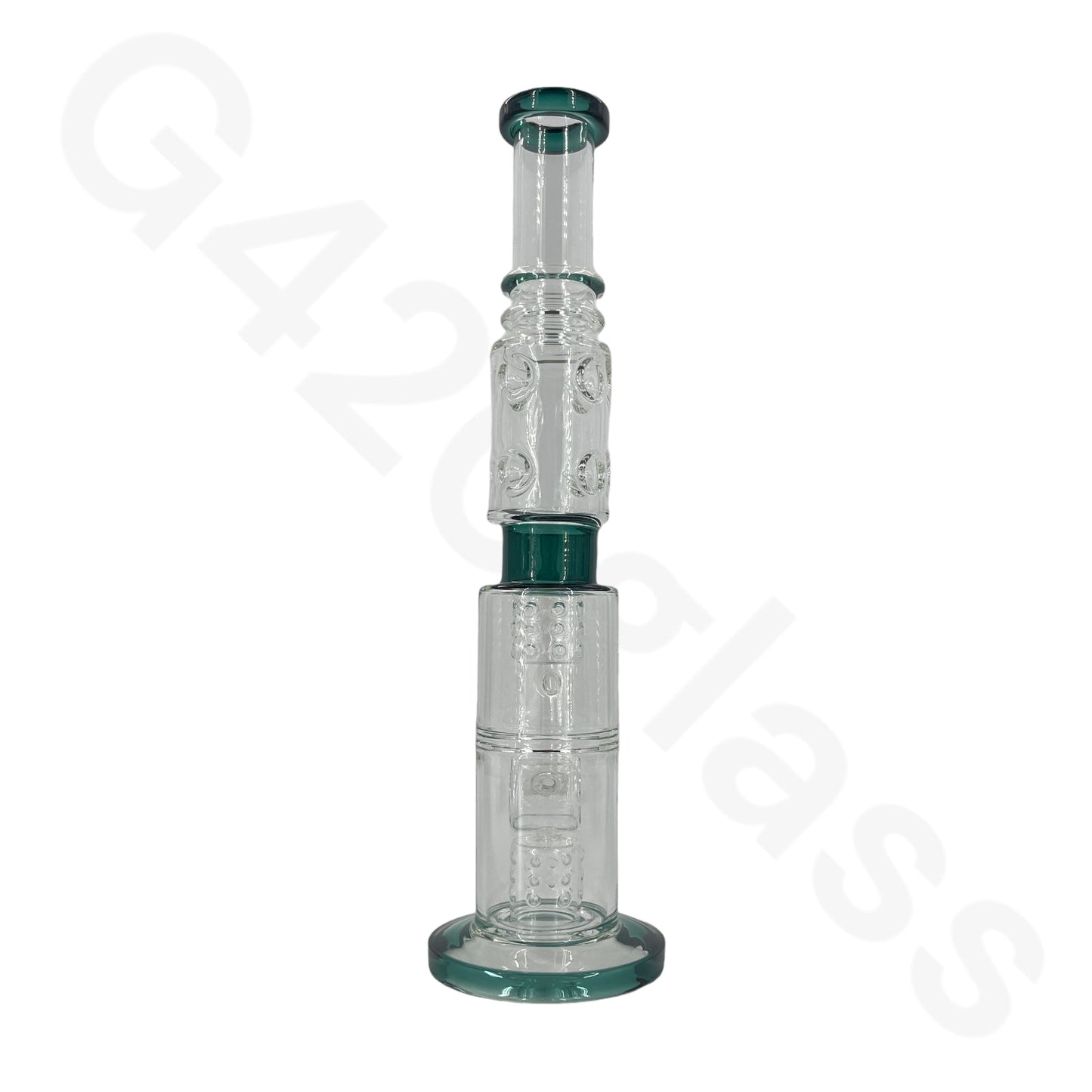 S61   18 Inch Lookah Glass Monster Triple Chamber Pipe |  Big Bong