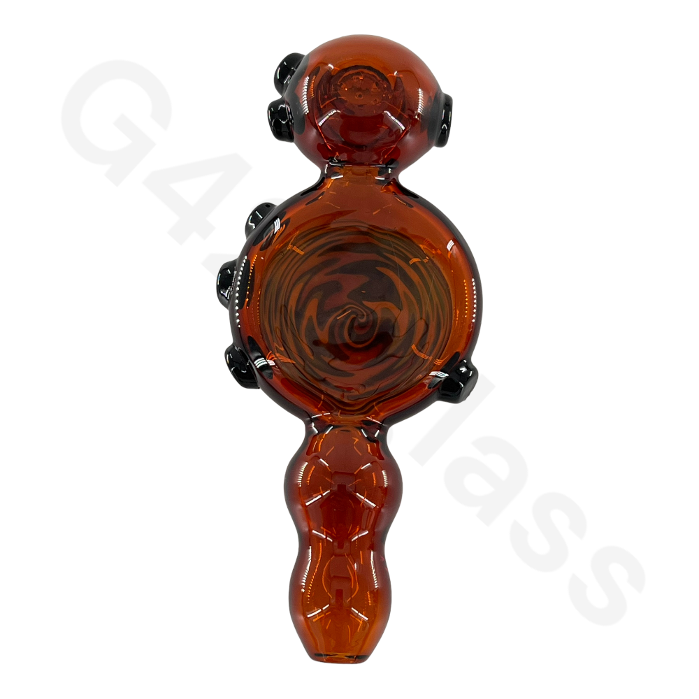 SP81   5 Inch Snail Style Hand Pipe with Colorful Pattern | Built-in Honeycomb Screens