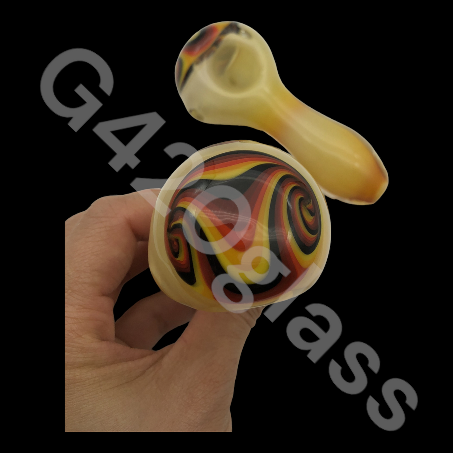 SP012    1 Piece 4 1/4 Inch Mustache Pipes | Glass Smoking Hand Pipes