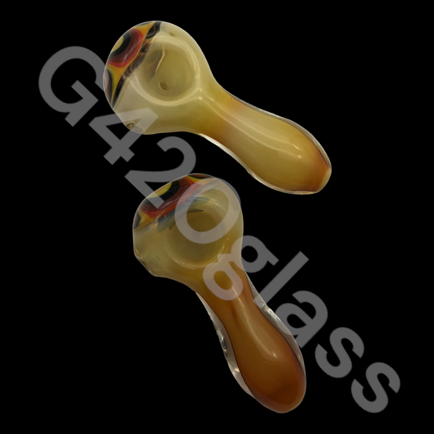 SP012    1 Piece 4 1/4 Inch Mustache Pipes | Glass Smoking Hand Pipes