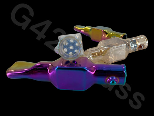 7 Air hole chillum glass pipe