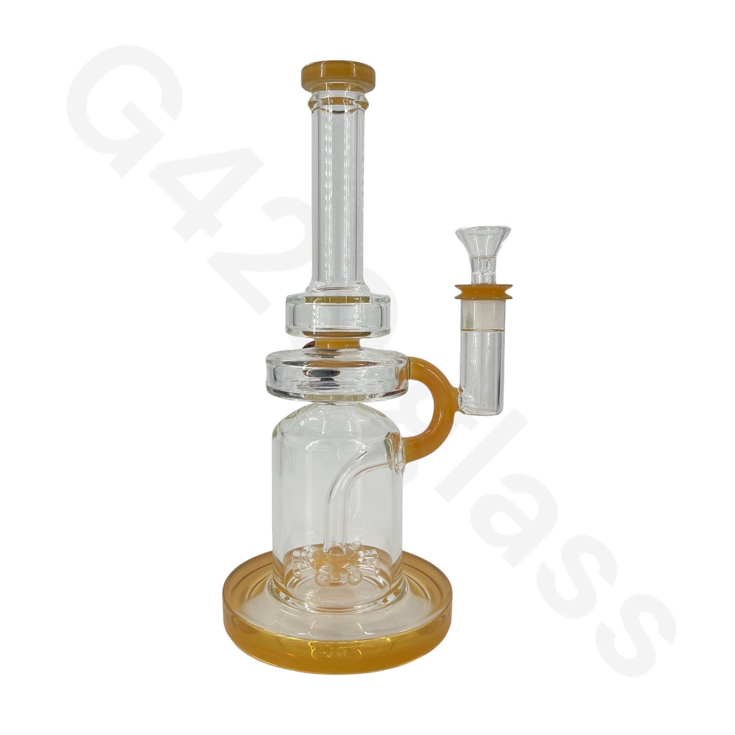 S71   10 Inch Simple Water Pipe Mini Bubbler Glass Bongs Oil Rigs