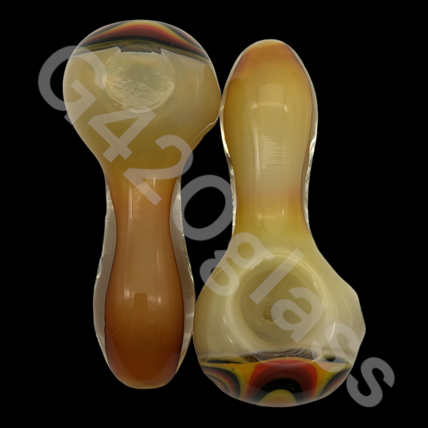 SP012    1 Piece 4 1/4 Inch Mustache Pipes | Glass Smoking Hand Pipes