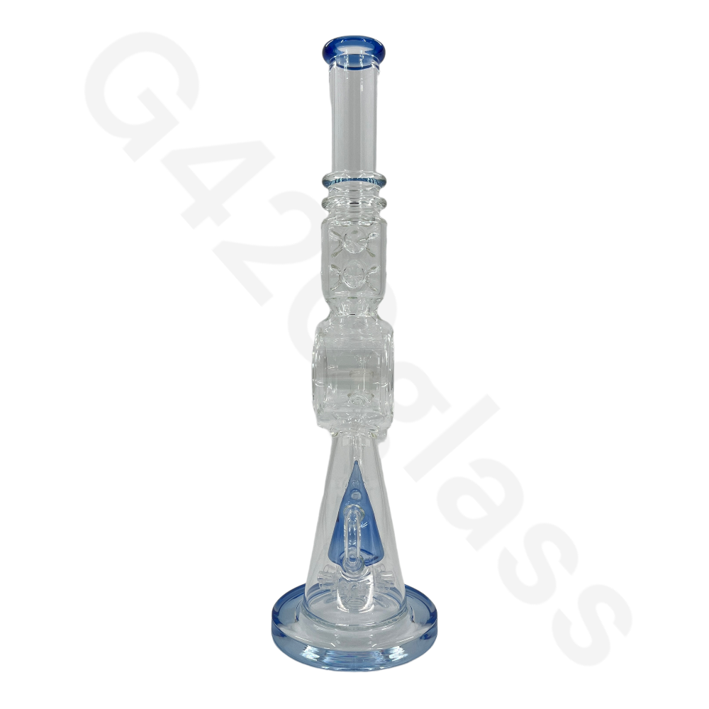 S43   17.3 Inch LOOKAH Conical Megacomplex Glass Bong | Water Pipes