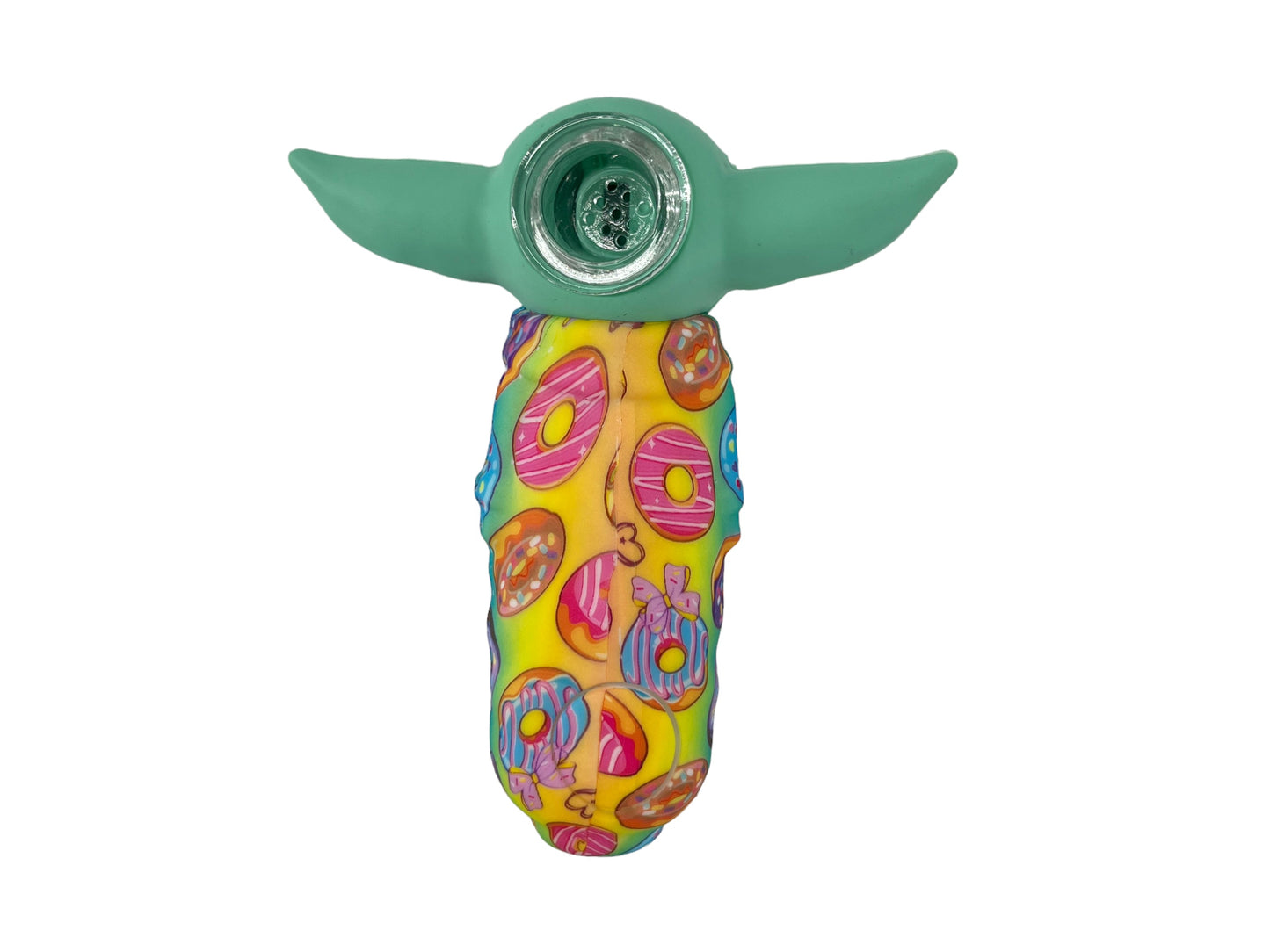 TX116 Gorgeous Baby Yoda Silicone Pipe Glass Bowl Star Wars Collectable Variety Patterned Color
