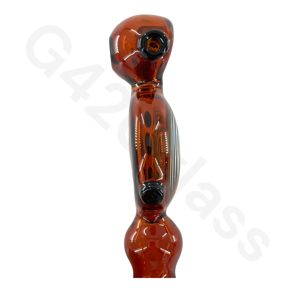 SP81   5 Inch Snail Style Hand Pipe with Colorful Pattern | Built-in Honeycomb Screens