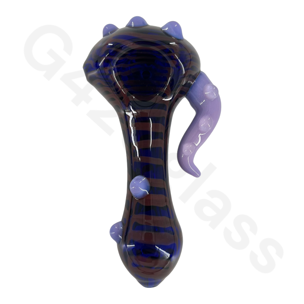 Blue and amber Hand Pipe