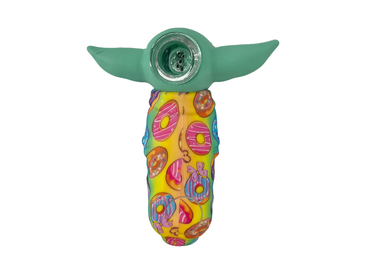 TX116 Gorgeous Baby Yoda Silicone Pipe Glass Bowl Star Wars Collectable Variety Patterned Color