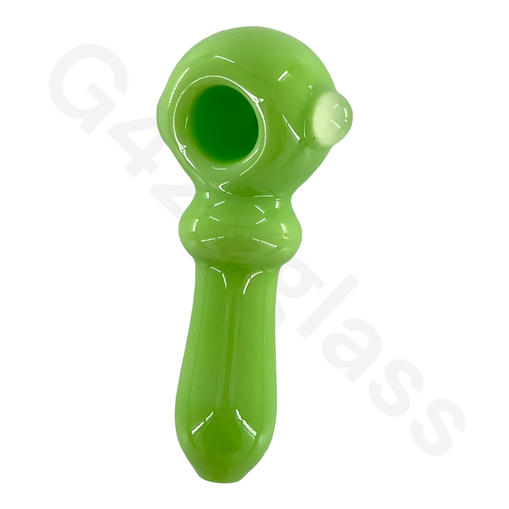 SP037   4 Inch Solid Color Hand Pipe | G420glass Spoon Pipe