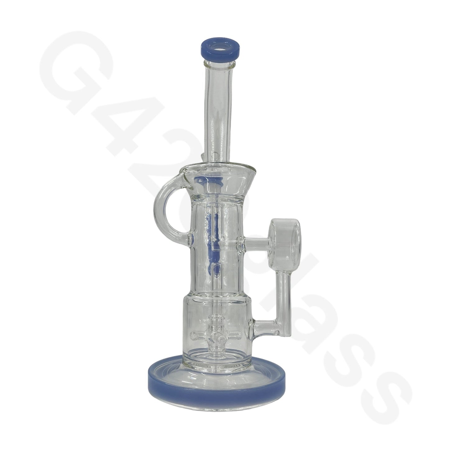 S84   12 Inch Complicated Water Pipe Recycler Hookah Glass Bongs Oil Rigs Multi Filter Bong