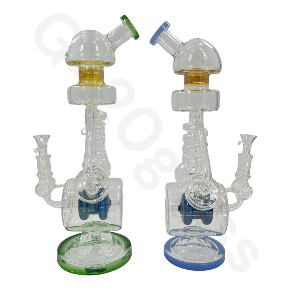 S57  15 Inch LOOKAH Jellyfish Water Pipe | Glass Bong