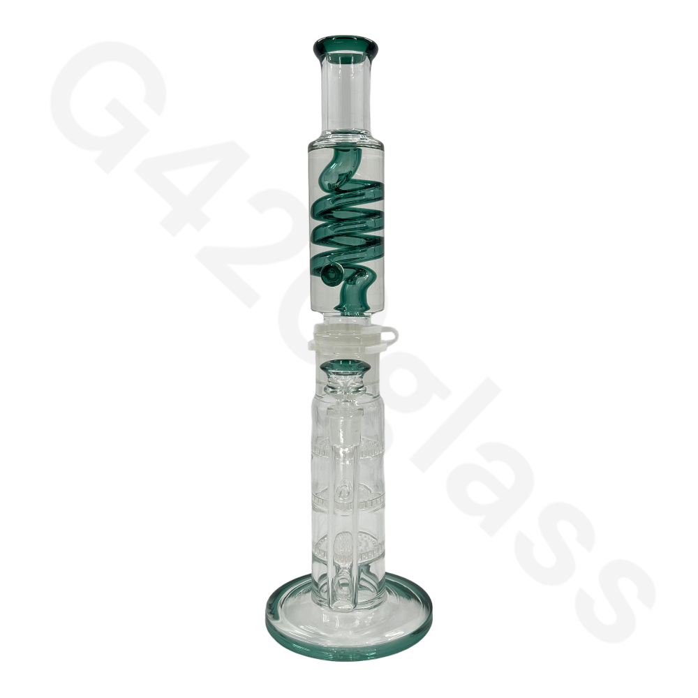 Teal Honeycomb Pipe