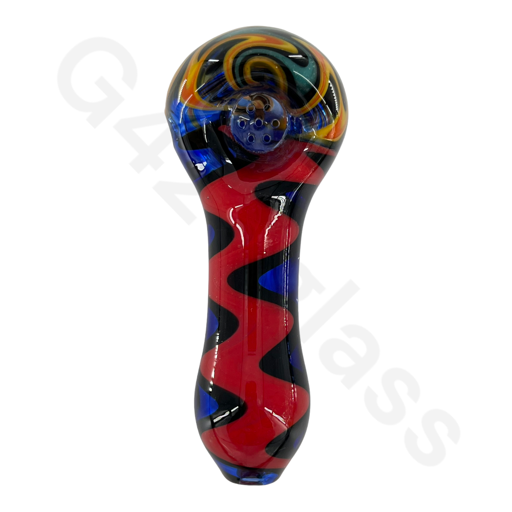 Unique Hand Pipe with Built-in Honeycomb Screens