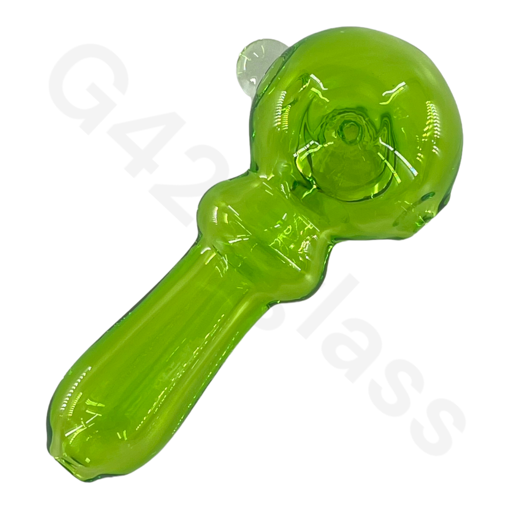 SP037   4 Inch Solid Color Hand Pipe | G420glass Spoon Pipe