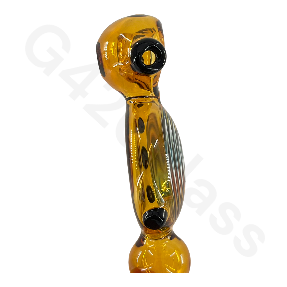 SP81   5 Inch Snail Style Hand Pipe with Colorful Pattern | Built-in Honeycomb Screens