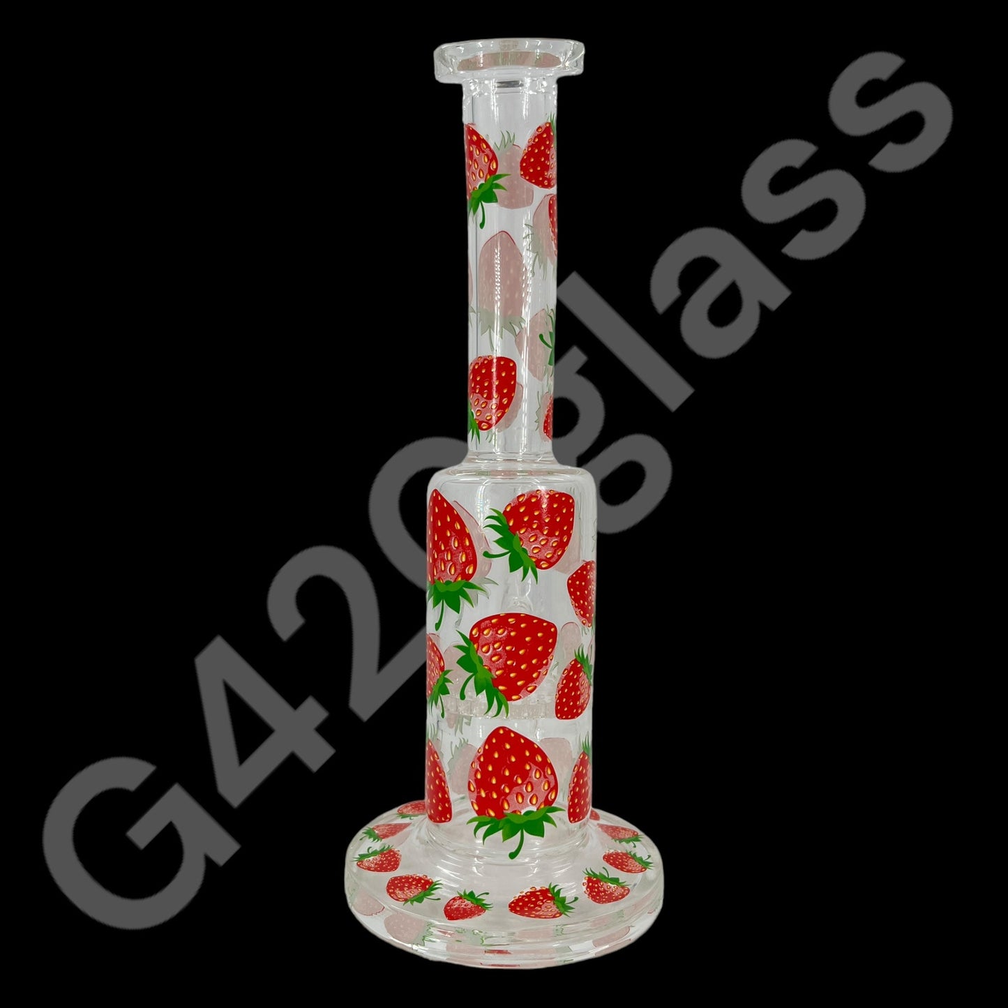 S104    10 Inch Plants Decals Glass Water Pipe Hookah Bong