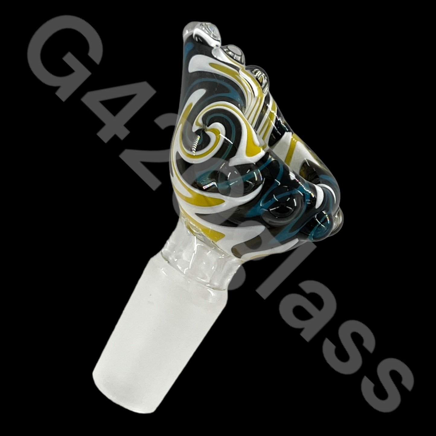 SP013 Colorful Pattern Glass Bowl | 14mm Male Bowl