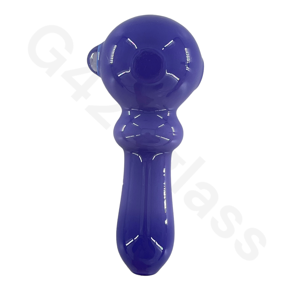 SP037   4 Inch Solid Color Hand Pipe | G420glass Spoon Pipe