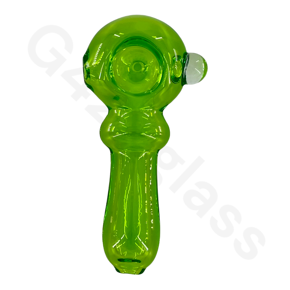 SP037   4 Inch Solid Color Hand Pipe | G420glass Spoon Pipe