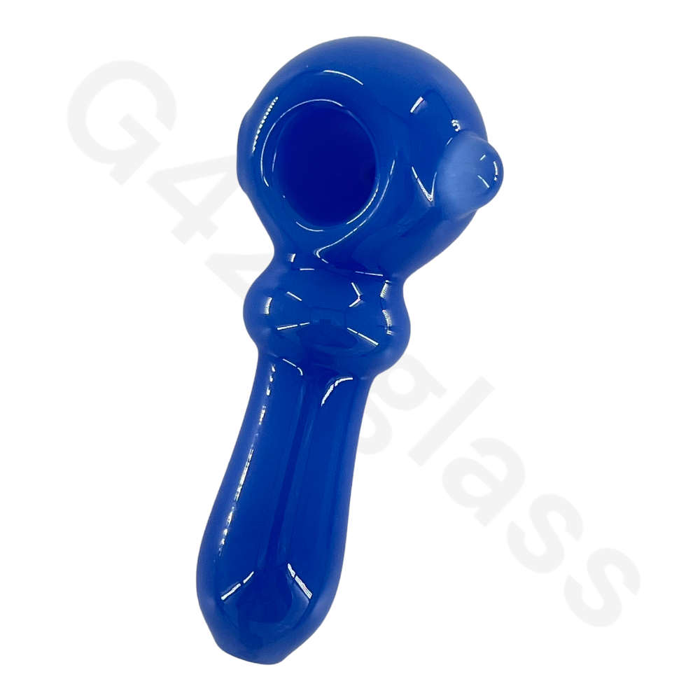 SP037   4 Inch Solid Color Hand Pipe | G420glass Spoon Pipe