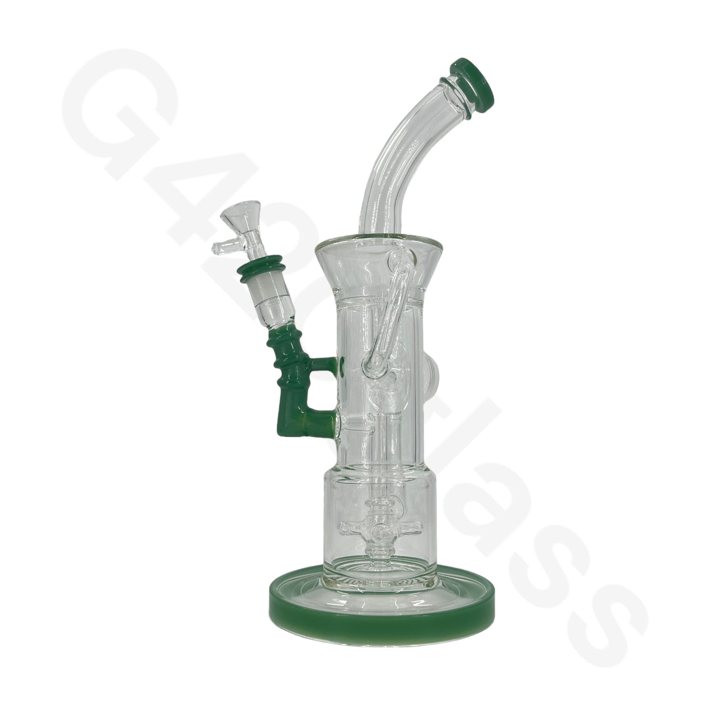 S84   12 Inch Complicated Water Pipe Recycler Hookah Glass Bongs Oil Rigs Multi Filter Bong