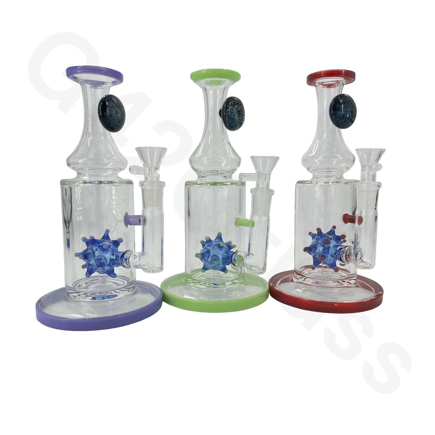 covid-19 virus glass bong