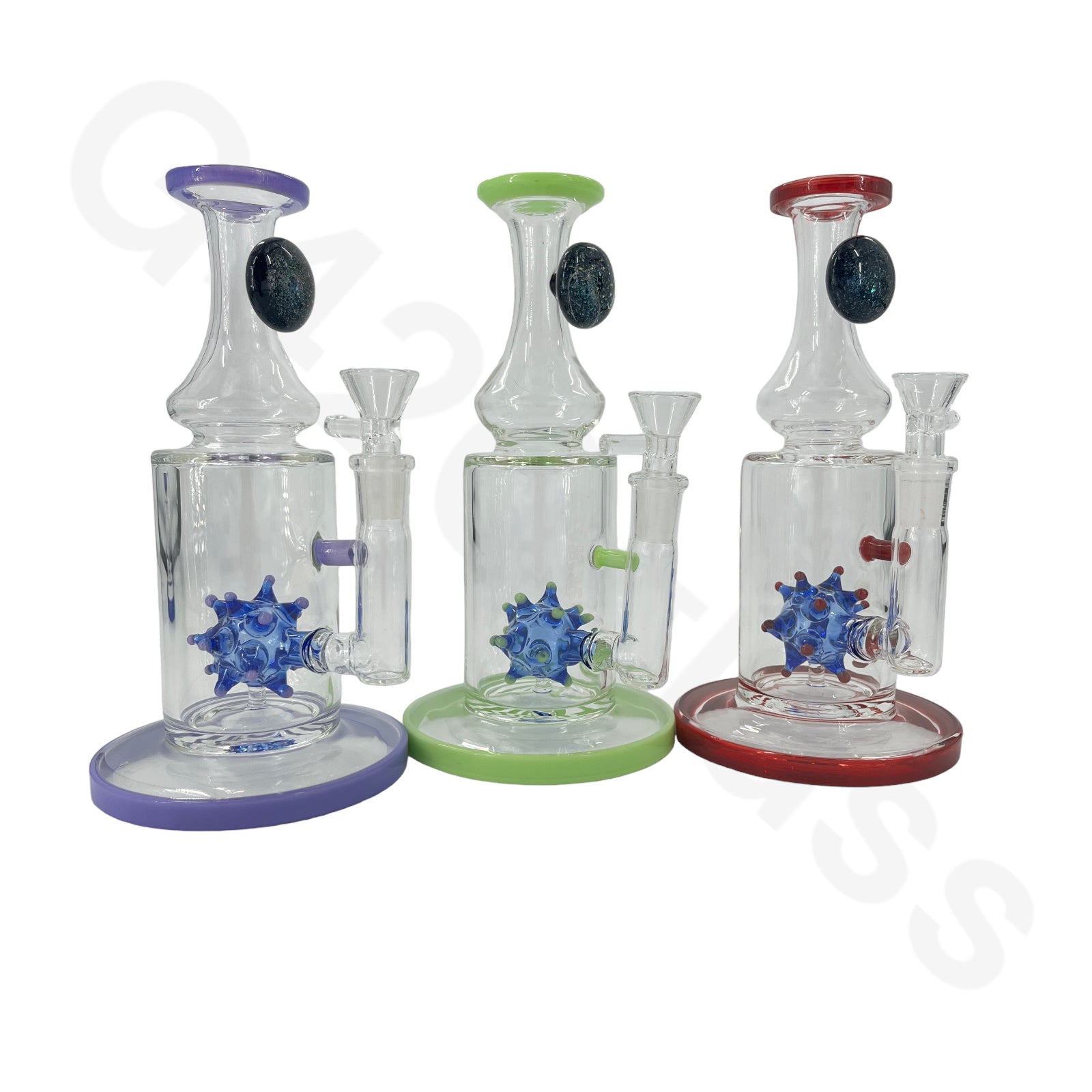 covid-19 virus glass bong