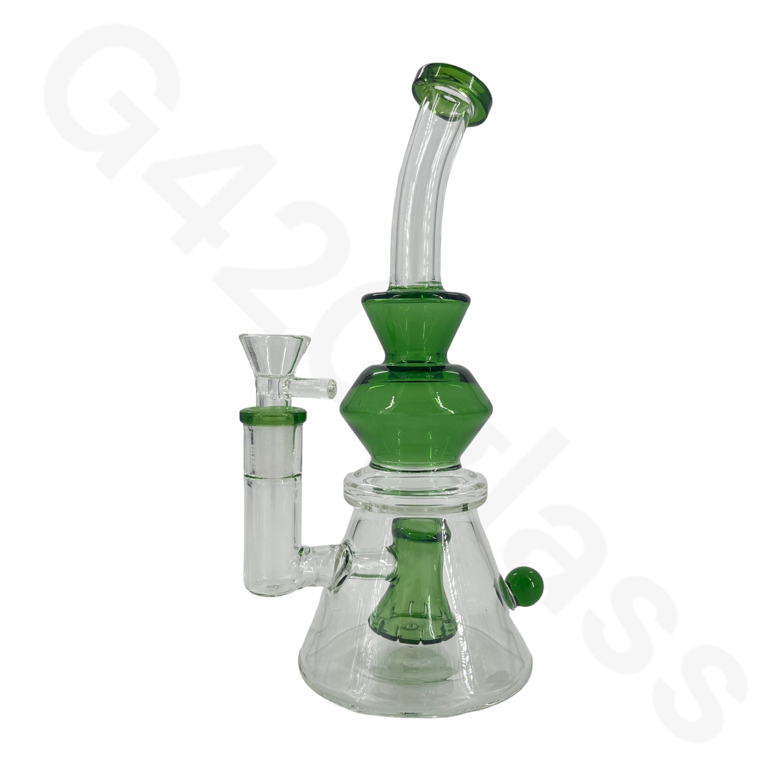 G420 glass green pipe