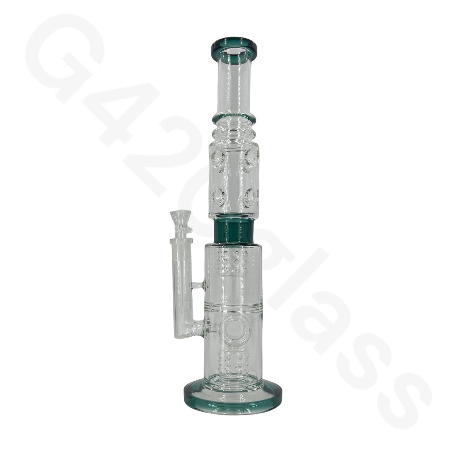 S61   18 Inch Lookah Glass Monster Triple Chamber Pipe |  Big Bong