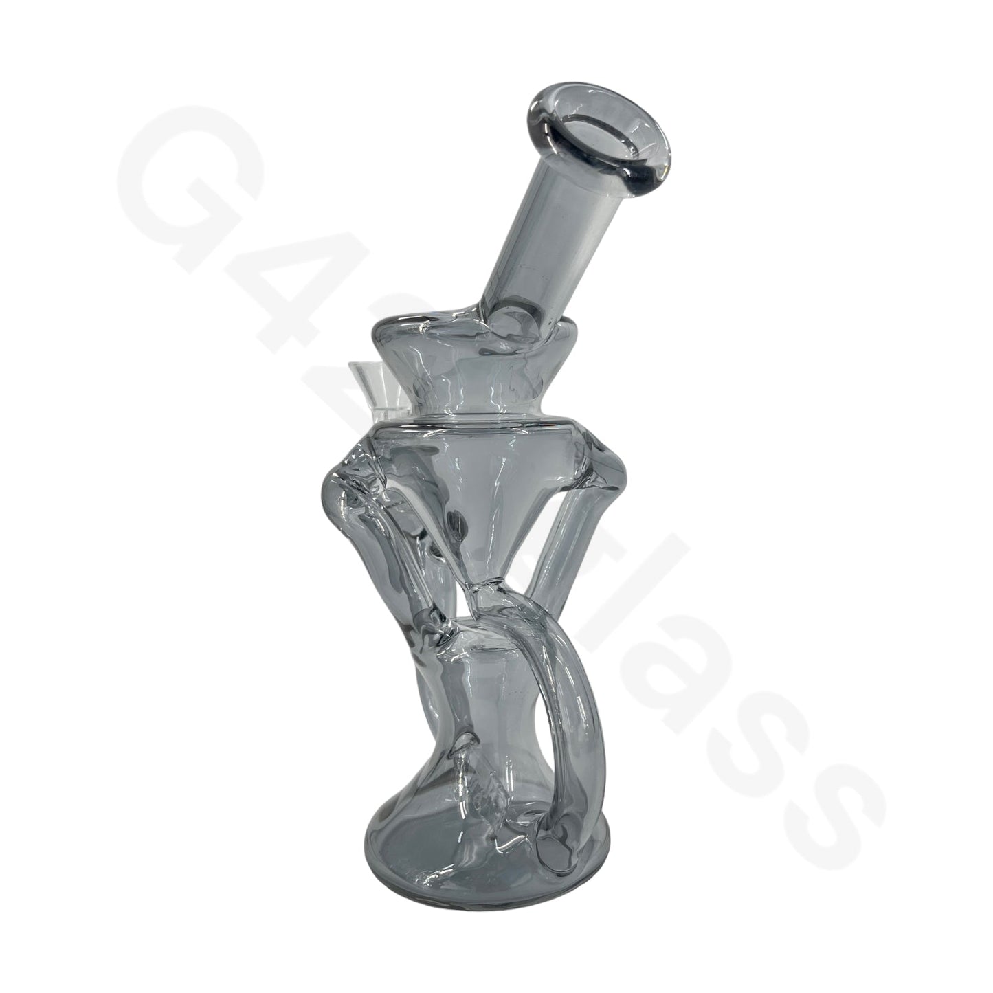 S66   8 Inch Electroplate Recycler Oil Rig Ice Bong | Water Pipe