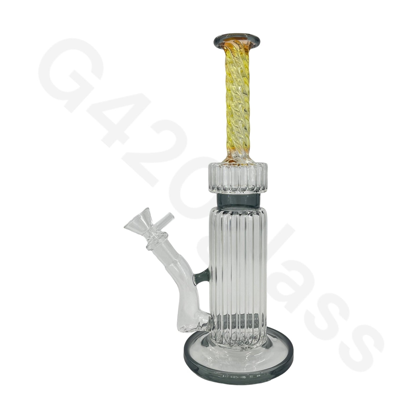 S79   10-inch Twisted Ribbed Water Pipe Oil Rigs Big Bongs Hookah Pipe