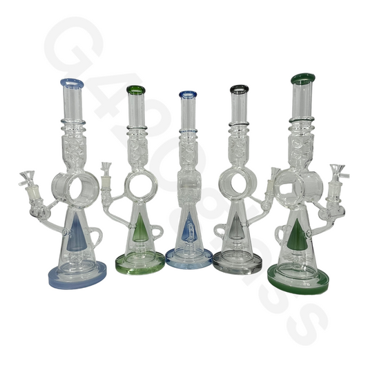 S43   17.3 Inch LOOKAH Conical Megacomplex Glass Bong | Water Pipes