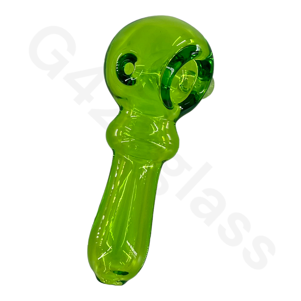 SP037   4 Inch Solid Color Hand Pipe | G420glass Spoon Pipe