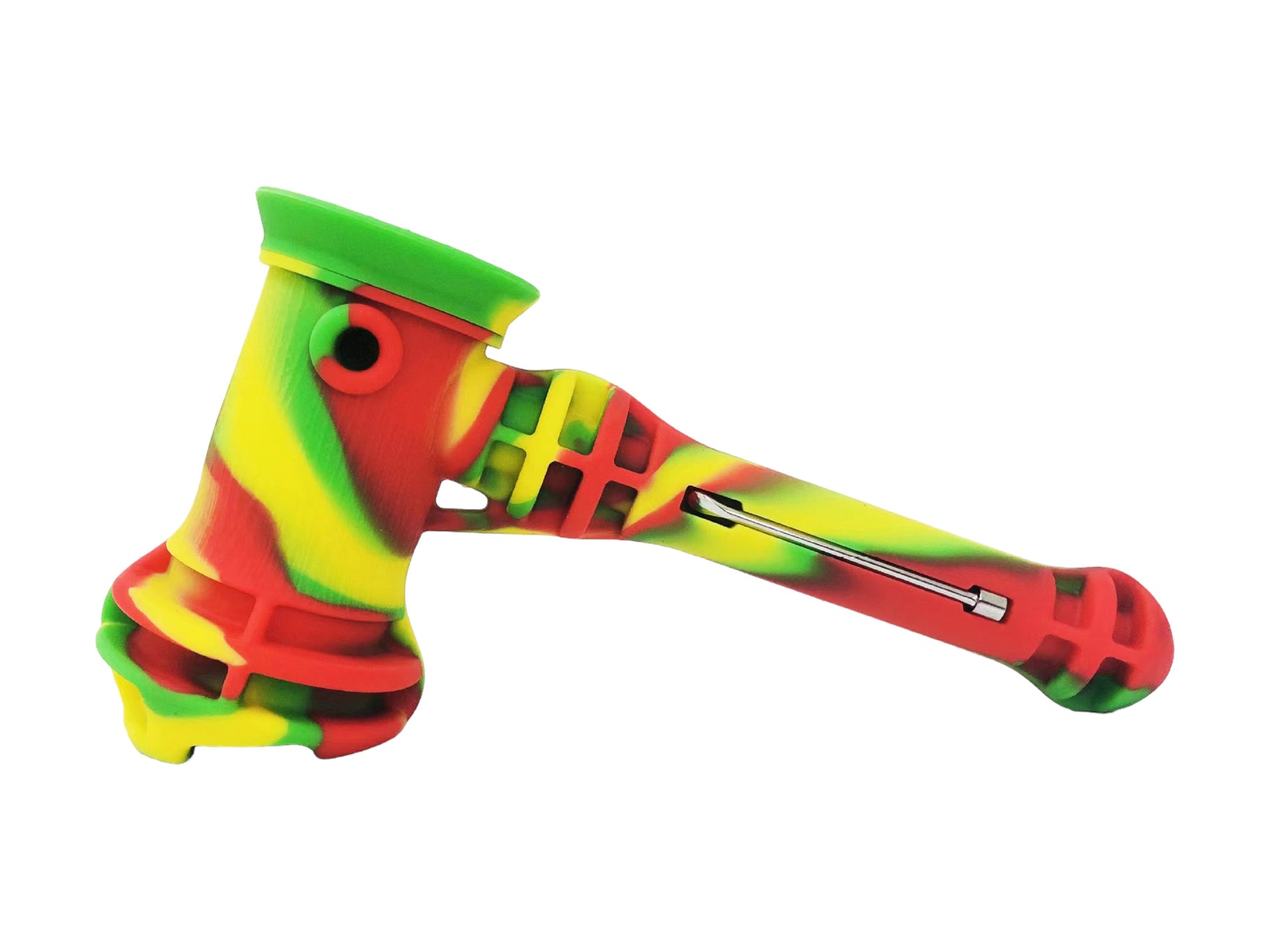 g420 glass silicone rasta pipe