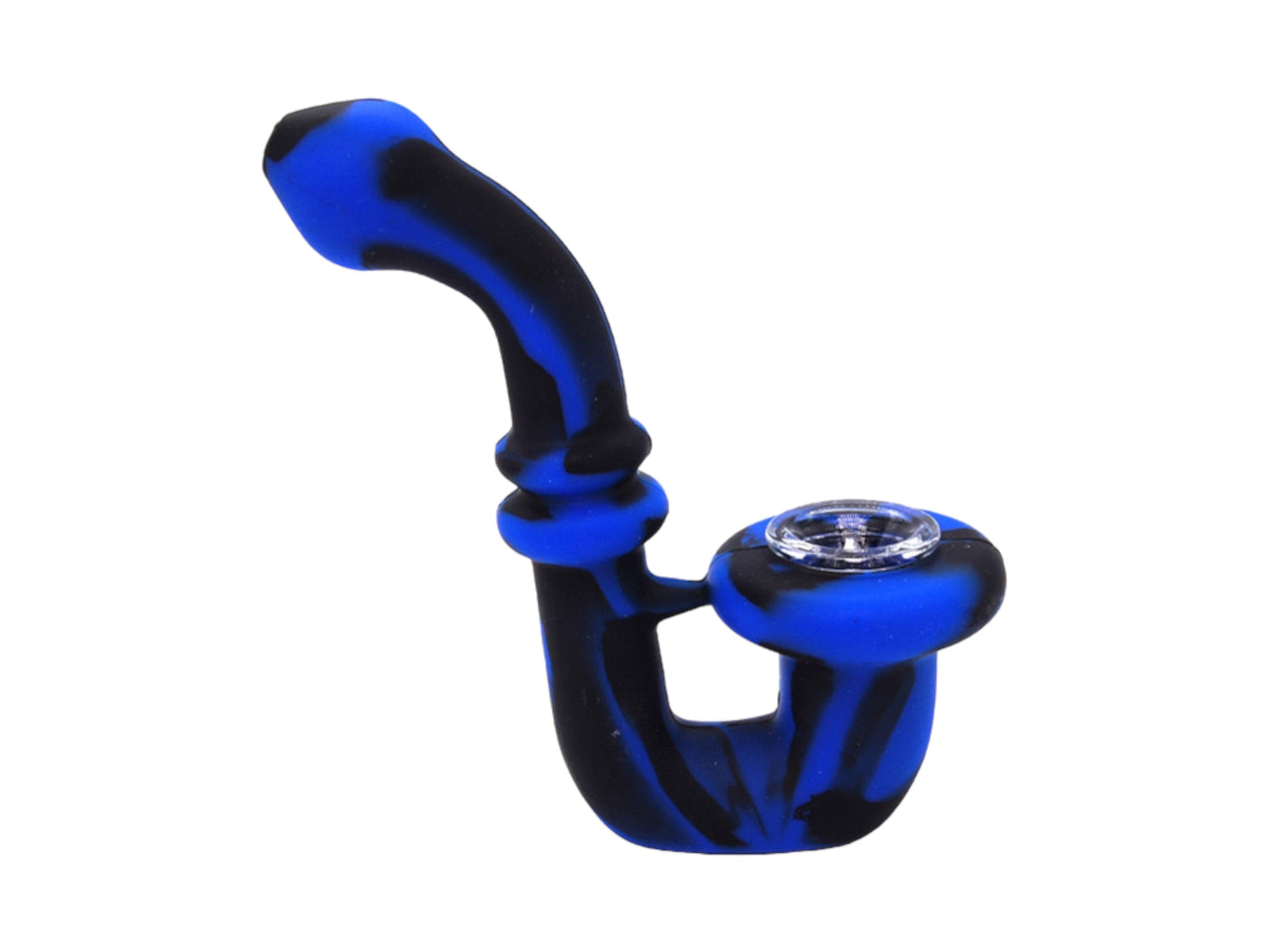 TY13 5.2 Inch Gorgeous Sherlock Silicone Pipe with Glass Bowl Collectable Variety Patterned Color