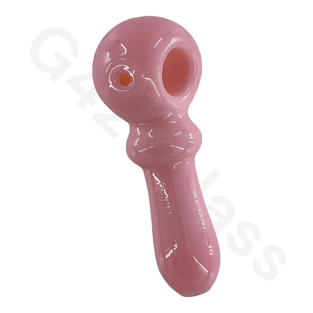 SP037   4 Inch Solid Color Hand Pipe | G420glass Spoon Pipe