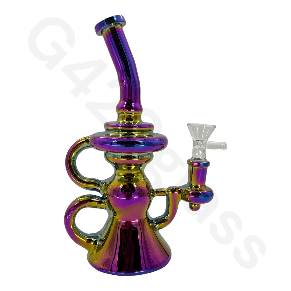 Rainbow Color Smoking Glass Oil Rigs