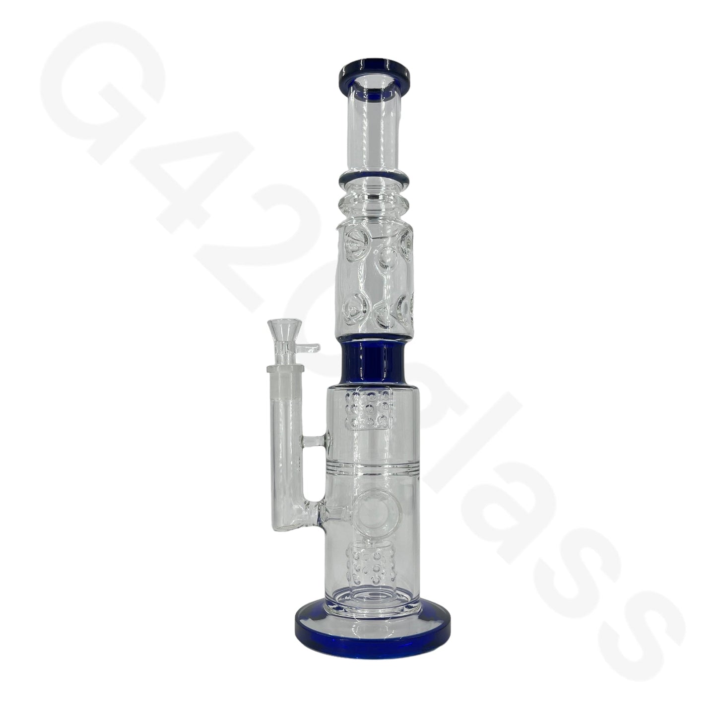 S61   18 Inch Lookah Glass Monster Triple Chamber Pipe |  Big Bong