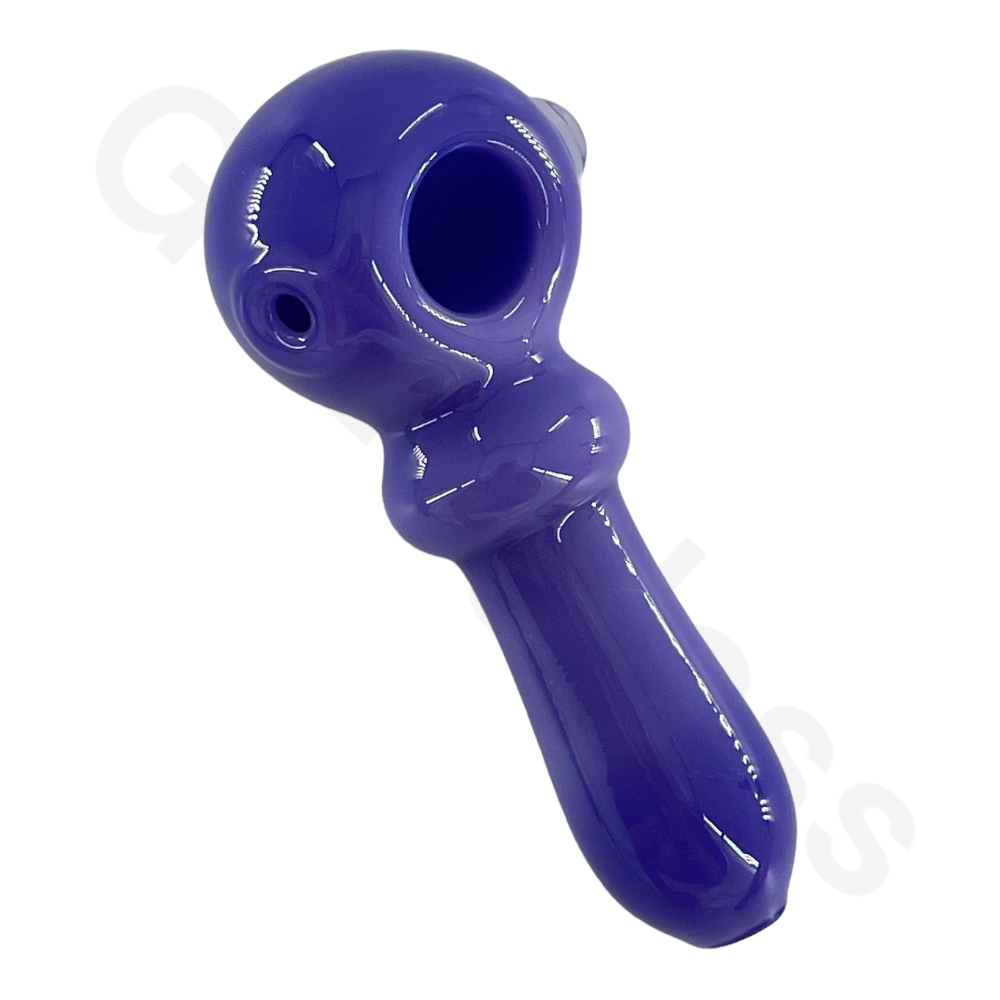 SP037   4 Inch Solid Color Hand Pipe | G420glass Spoon Pipe