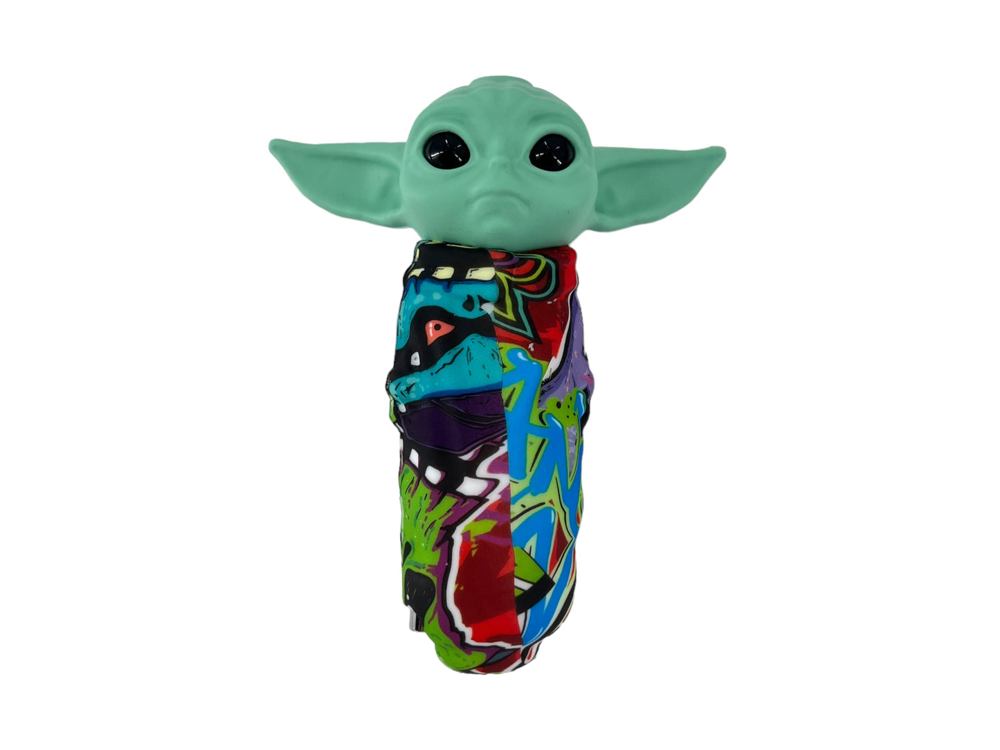 TX116 Gorgeous Baby Yoda Silicone Pipe Glass Bowl Star Wars Collectable Variety Patterned Color