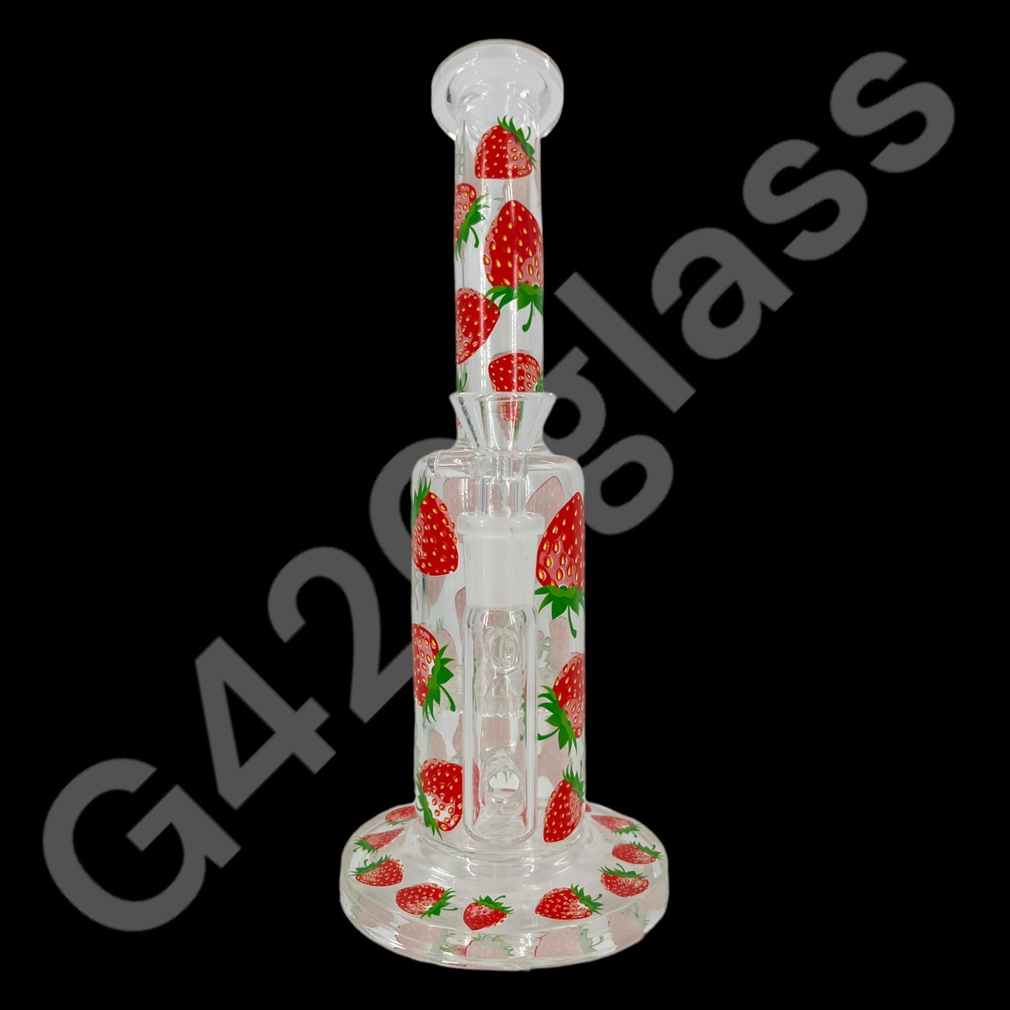 S104    10 Inch Plants Decals Glass Water Pipe Hookah Bong