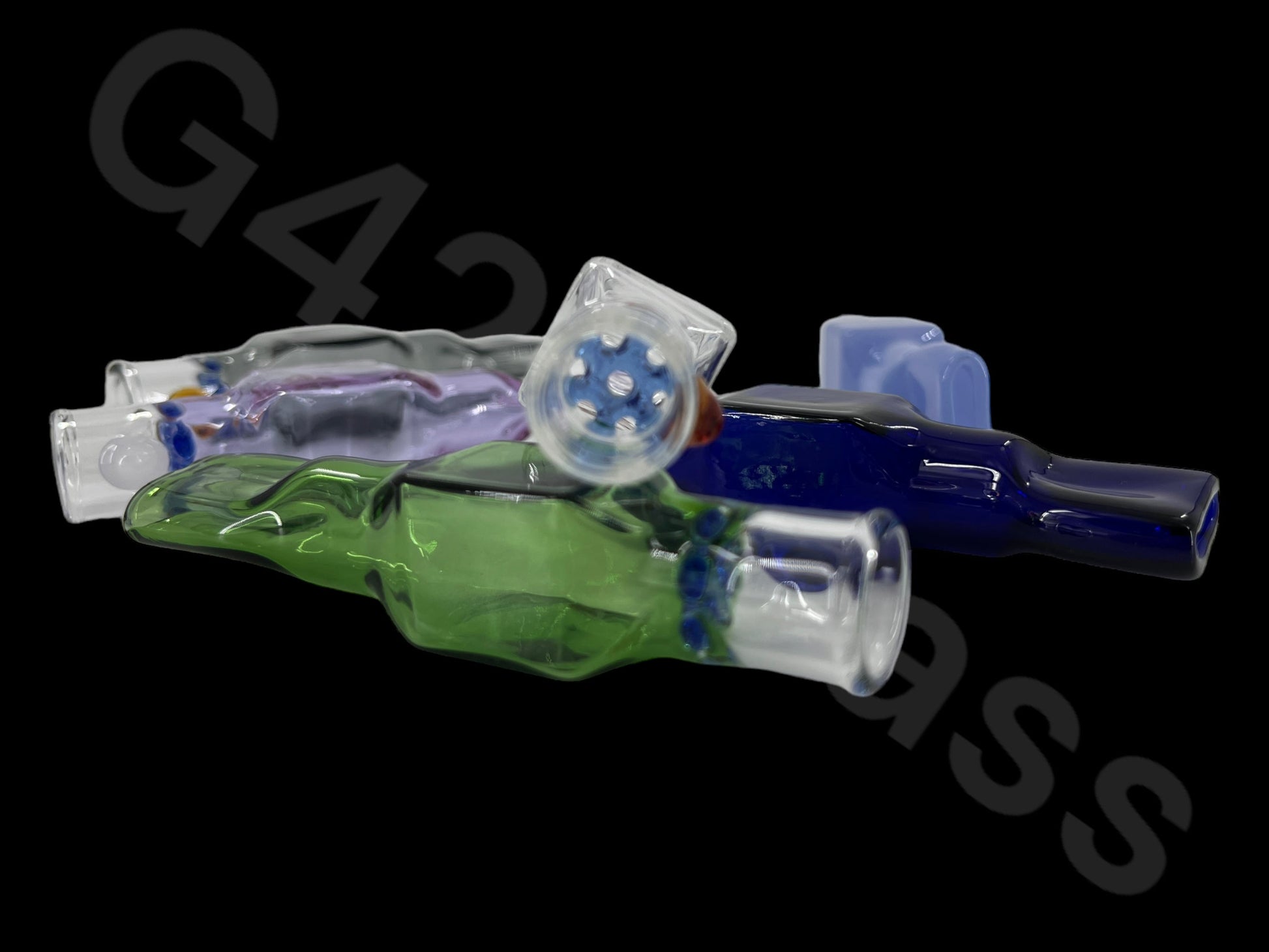 Glass Smoking Chillum Pipe 