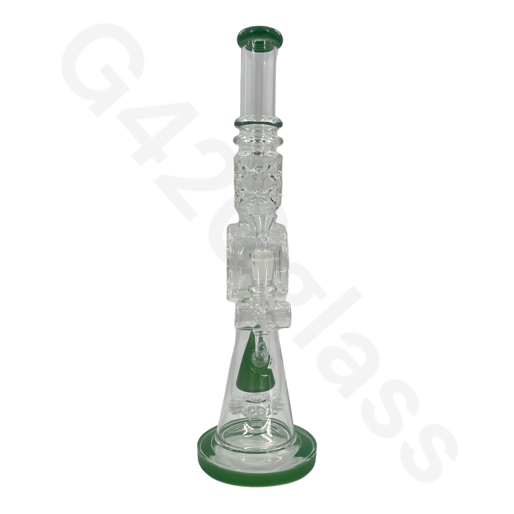 S43   17.3 Inch LOOKAH Conical Megacomplex Glass Bong | Water Pipes